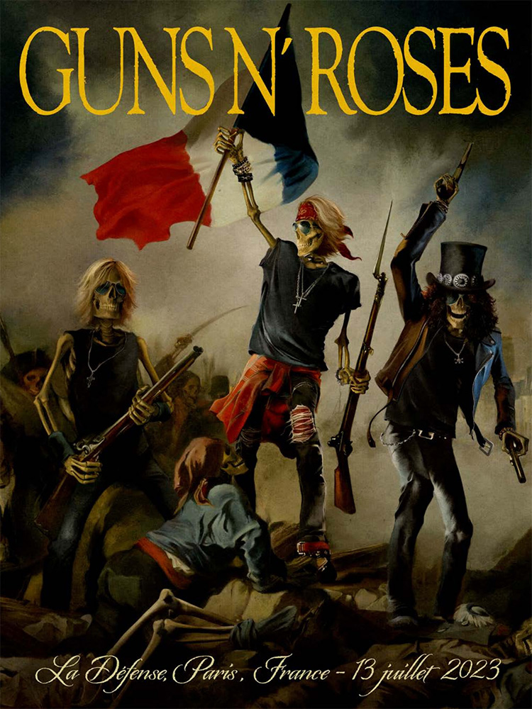 LITHORATI - Guns N' Roses - Lithograph Database - France - Paris